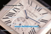 Cartier Tank MC Miyota 8245 Automatic Steel Case with White Dial and Black Roman Numeral Markers