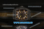 Hublot MP-06 Senna Chrono Miyota OS20 Quartz PVD Case with Yellow Stick Markers and Skeleton Dial