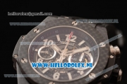 Hublot Big Bang Unico Chrono Swiss Valjoux 7750 Automatic PVD Case with Skeleton Dial and Black Rubber Strap - 1:1 Original