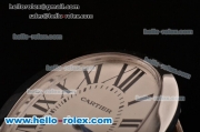 Cartier Baignoire Swiss Quartz Steel Case with White Leather Strap White Dial