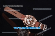 Tag Heuer Formula 1 Miyota Quartz Rose Gold Case with Stick Markers Brown Dial and Brown Nylon Strap