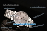 IWC Portofino Eight Days Miyota Quartz Full Steel with White Dial and Silver Stick Markers