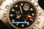 Rolex Explorer Automatic Full Steel with Black Dial-ETA Coating