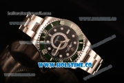 Rolex GMT-Master II Chronometer Asia Automatic Full Steel with Black Dial and White Dot Markers - Green Bezel