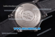 Breitling Avenger BlackBird Swiss ETA 2824 Automatic Titanium Case with Black Dial Black Leather Strap and Stick Markers