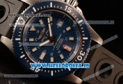 Breitling SuperOcean 2824 Auto Steel Case with Blue Dial and Black Rubber Strap - 1:1 Origianl (GF)