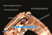 Rolex Daytona Rainbow EF Clone Rolex 4130 All Diamond Dial All Rose Gold 116595RBOW dpgcs(EF)