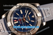 Breitling Avenger II GMT Blue Dial With Swiss ETA 2836 Automatic Blue Rubber Strap Best Edition A32390111C1S2