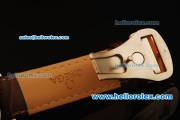 Omega De Ville Automatic Steel Case with Rose Gold Bezel and Beige Dial - Diamond Markers