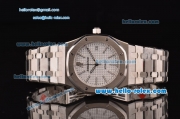 Audemars Piguet Royal Oak Swiss ETA 2836 Automatic Steel Case with Stick Markers and White Dial