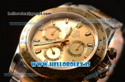 Rolex Daytona Two Tone YG Rolex 4130 Auto Best Edition 1:1 Clone Gold Dial Stick 116503