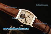 Vacheron Constantin Malte Swiss Tourbillon Manual Winding Steel Case with White Dial and Silver Markers