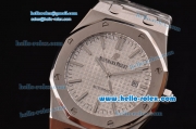 Audemars Piguet Royal Oak Swiss ETA 2824 Automatic Steel Case with Stainless Steel Strap and Silver Stick Markers