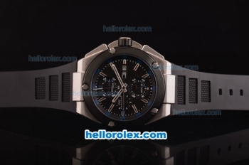 IWC Ingenieur Doppelchronograph Asia ST17 Automatic Steel Case with PVD Bezel and Black Dial - 7750 Coating