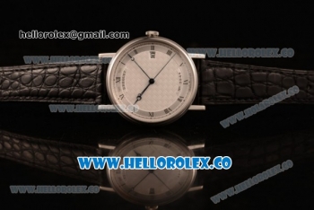 Breguet Classique Miyota 9015 Automatic Steel Case with White Dial and Black Leather Strap - (AAAF)