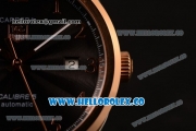 Tag Heuer Carrera Calibre 5 wiss ETA 2824 Automatic Steel Case with Black Dial and Black Leather Strap