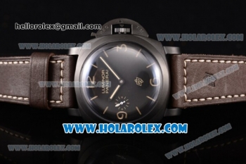 Panerai PAM 617 Luminor 1950 3 Days Swiss ETA 6497 Manual Winding DLC Case with Black Dial and Stick/Arabic Numeral Markers - 1:1 Original (KW)