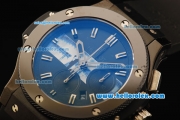 Hublot Big Bang Chronograph Swiss Valjoux 7750 Automatic Movement PVD Case and Bezel with Black Dial