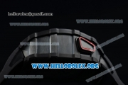 Richard Mille RM 50-03 Chrono Japanese Miyota 9015 Automatic Movement PVD Case with Skeleton Dial and Black Rubber Strap