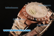 Rolex Daytona II Chronograph Swiss Valjoux 7750 Automatic Movement Brown PVD Case with Brown Dial and Brown PVD Strap