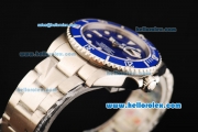 Rolex Submariner Oyster Perpetual Date Automatic Movement Full Steel with Blue Dial and Blue Ceramic Bezel