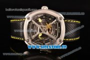 Dietrich OT-3 Miyota 82S7 Automatic Steel Case wtih Four layered Dial and Black Leather Strap - Yellow Hands