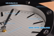 Audemars Piguet Swiss Quartz PVD Case with White Dial Stick Markers Wall Clock