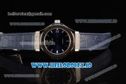 Hublot Classic Fusion Japanese Miyota 9015 Automatic Movement Steel Blue Dial and Stick Markers Leather Strap (JF)