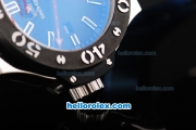 Hublot Big Bang King Swiss Valjoux 7750 Automatic Movement Steel Case with Black Bezel and Black Rubber Strap