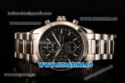 Longines Master Moonphase Chrono Miyota OS10 Quartz with Date Full Steel with Black Dial and Stick Markers