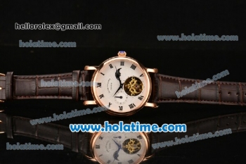 Patek Philippe Grand Complitcations Asia Automatic Rose Gold Case with Black Roman Numeral Markers and White Dial