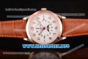 Patek Philippe Grand Complications Perpetual Calendar Miyota Quartz Rose Gold Case with White Dial and Rose Gold Arabic Numeral Markers