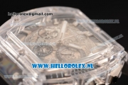 Hublot MP-06 Senna Chrono OS20 Quartz Rubber Case with Skeleton Dial and Grey Rubber Strap