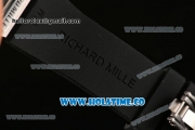 Richard Mille RM007 Miyota 6T51 Automatic Steel Case with Diamonds Dial and Black Rubber Strap