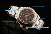 Rolex Daytona Swiss Valjoux 7750 Automatic Movement Full Steel with Black Dial and Arabic Numerals