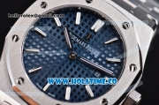 Audemars Piguet Royal Oak Swiss Quartz Steel Case/Bracelet with Blue Dial and White Stick Markers