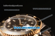 Rolex Submariner Swiss ETA 2836 Automatic Black Dial With Ceramic Bezel Two Tone 116613 BK