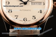 Longines Master Swiss ETA 2824 Automatic Two Tone Case with White Dial and Two Tone Bracelet