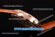 IWC Portuguese Asia 6497 Manual Winding Rose Gold Case with Champagne Dial and Arbaic Numeral Markers