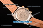 Breitling Chronomat Evolution Swiss Valjoux 7750 Automatic Steel Case with Grey Dial and Yellow Gold Stick Markers (BP)