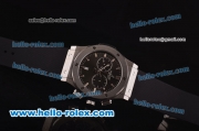 Hublot Classic Fusion Chrono Miyota Quartz Stainless Steel Case with Grey Dial and Black Rubber Strap
