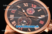 Ulysse Nardin Imperial St. Petersburg Maxi Marine Chronometer Enamel Limited Edition Auotmatic Rose Gold Case with Black Dial and Roman Numeral Markers