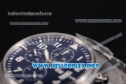 IWC Pilot's Watch Chronograph Edition "The Little Prince" Swiss Valjoux 7750 Automatic Full Steel with Blue Dial and White Arabic Numeral Markers (YL)