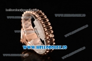 Rolex Datejust Swiss ETA 2671 Automatic Rose Gold Case with Diamonds Markers Green Dial and Rose Gold Bracelet (BP)