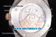 Audemars Piguet Royal Oak Clone AP Calibre 3120 Automatic Two Tone Case/Bracelet with Black Dial and Stick Markers (JF)