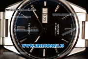 Tag Heuer Carrera Calibre 5 Swiss ETA 2824 Automatic Steel Case Black Dial With Stick Markers Steel Bracelet