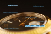 Rolex Datejust II Swiss ETA 2836 Automatic Full Steel with Yellow Gold Bezel and Black Dial-Yellow Gold Hands