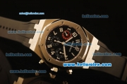 Audemars Piguet City of Sails Swiss Valjoux 7750 Automatic Steel Case with Black Dial and Black Rubber Strap