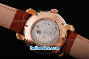 Vacheron Constantin Perpetual Calendar Automatic Rose Gold Case ande White Dial