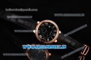 Cartier Ballon Bleu De Large Chrono Miyota OS20 Quartz Rose Gold Case with Diamonds Bezel and Black Dial